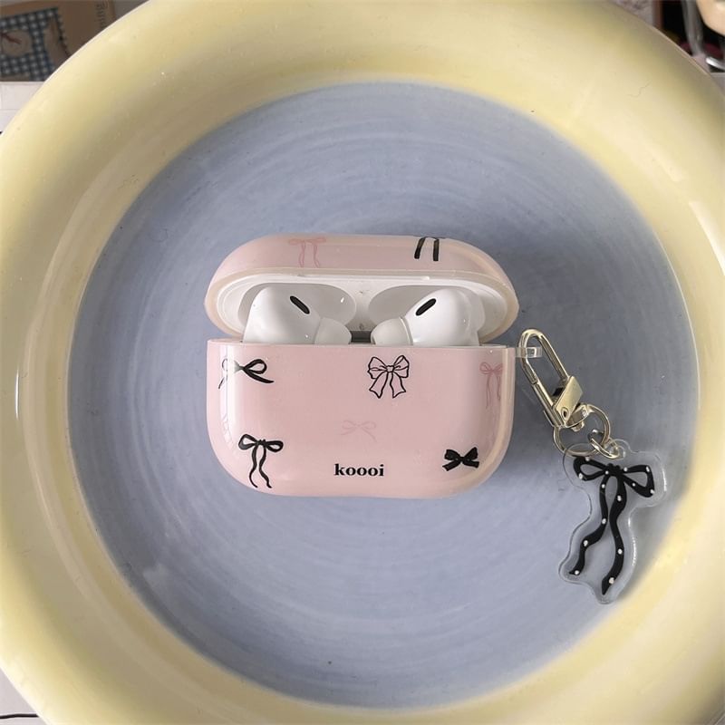 Bow AirPods / Pro Earphone Case Skin / Charm / Set
