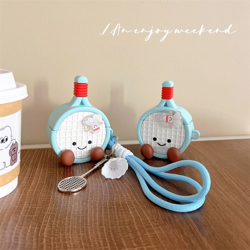 Badminton AirPods / Pro Earphone Case Skin / Charm / Set