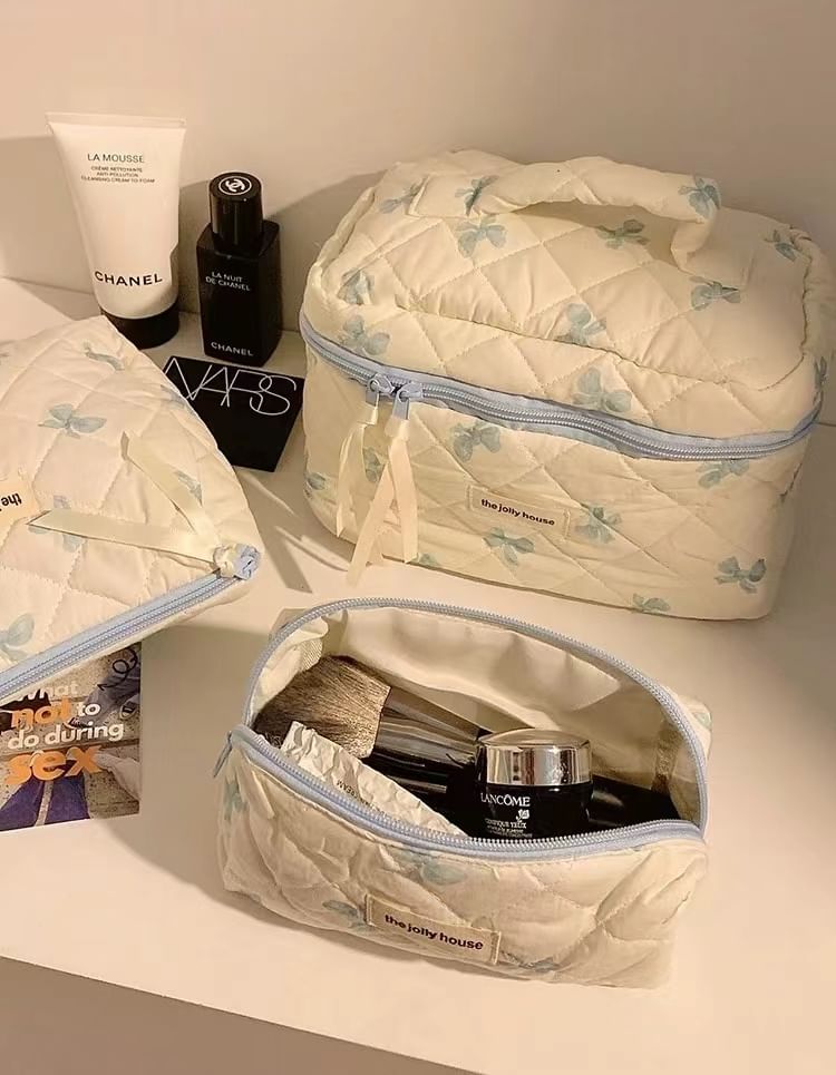 Bow Makeup Bag (Various Designs) / Set