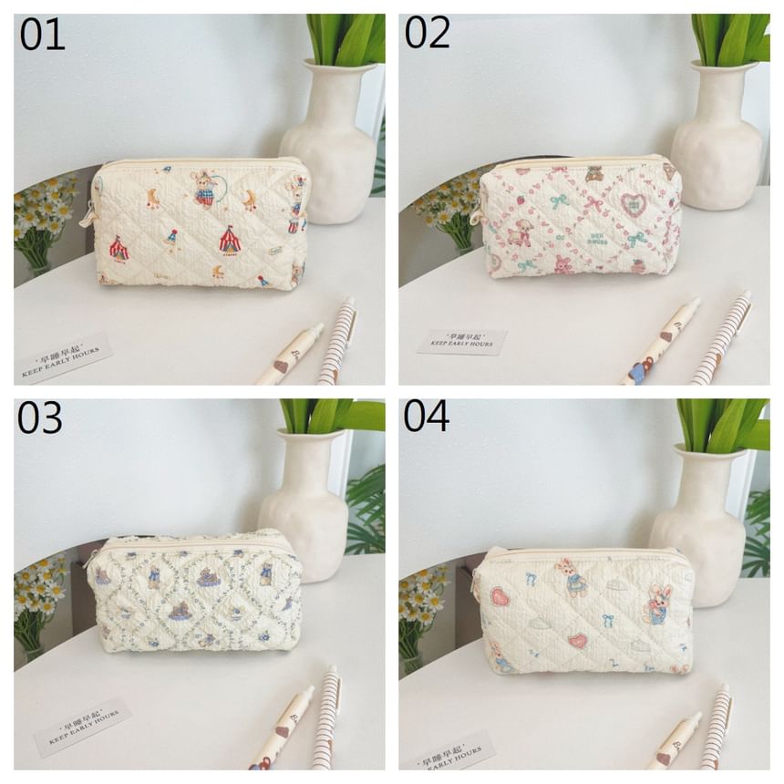 Print Fabric Makeup Bag / Pencil Case (Various Designs)