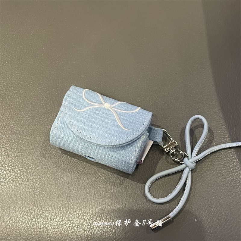 Bow Embroidered AirPods / Pro Earphone Case Skin / Charm / Set