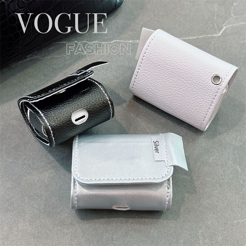 Plain Faux Leather AirPods / Pro Earphone Case Skin
