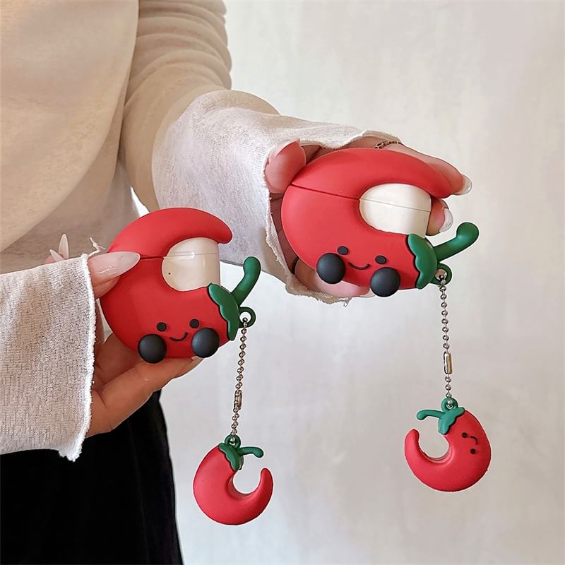 Chili AirPods / Pro Earphone Case Skin / Charm / Set