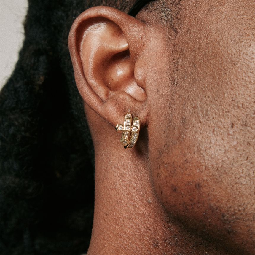 CZ Huggie Earring