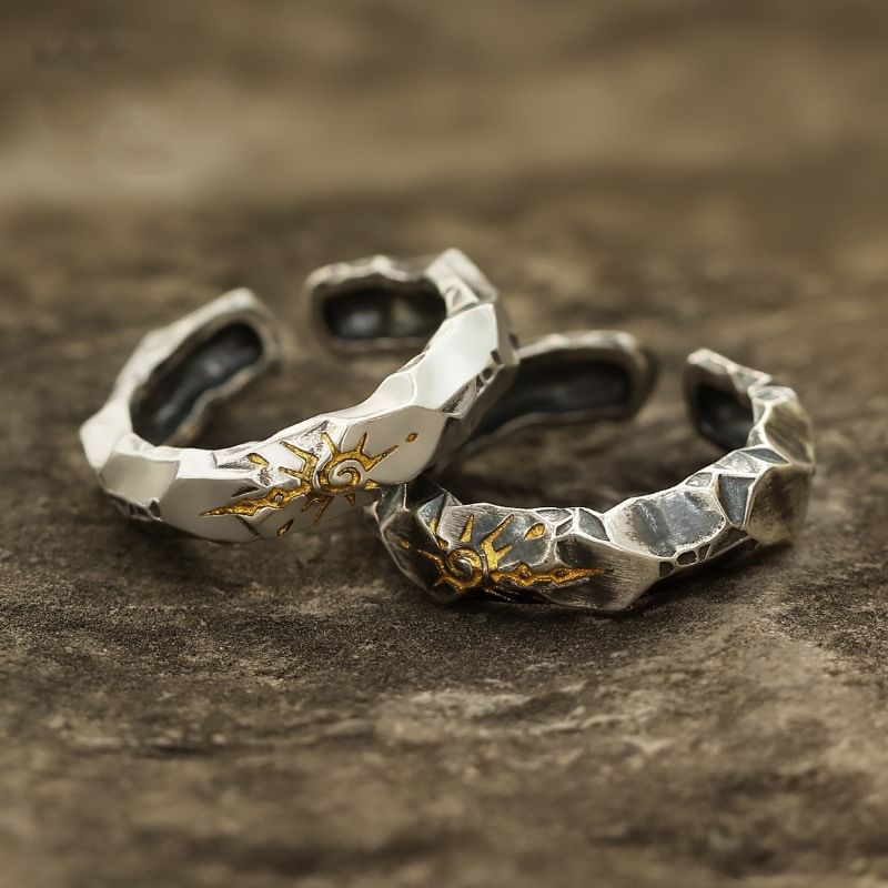 Engraved Thick Ring