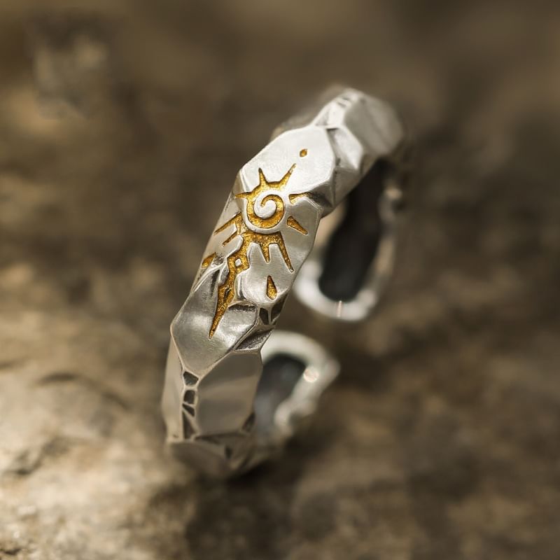 Engraved Thick Ring