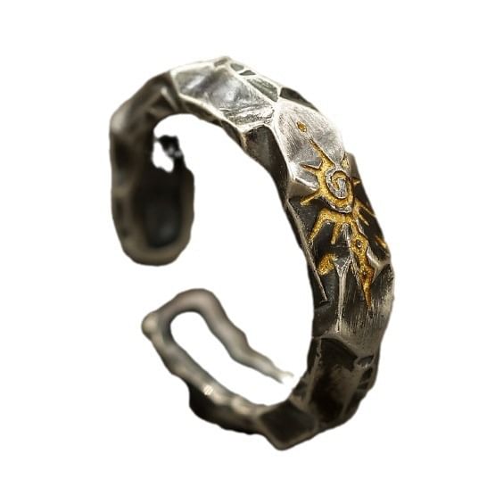 Engraved Thick Ring
