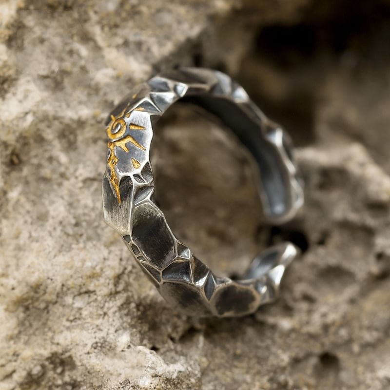 Engraved Thick Ring