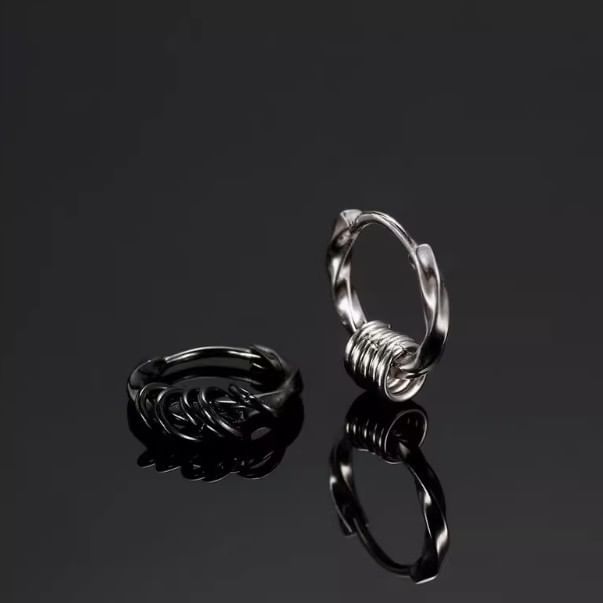 Metallic Hoop Earring