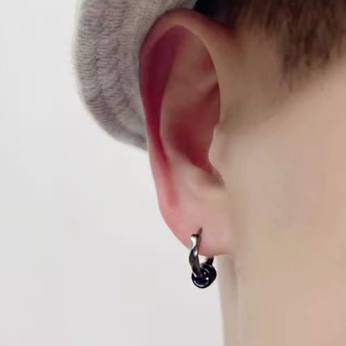 Metallic Hoop Earring