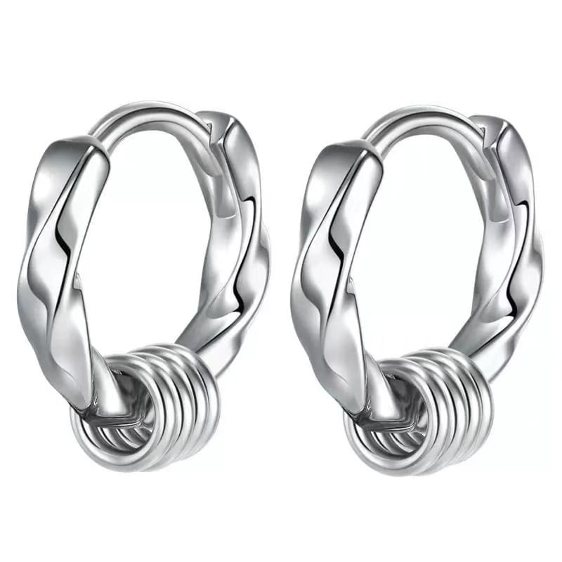 Metallic Hoop Earring