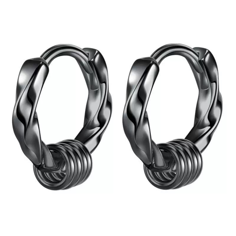 Metallic Hoop Earring