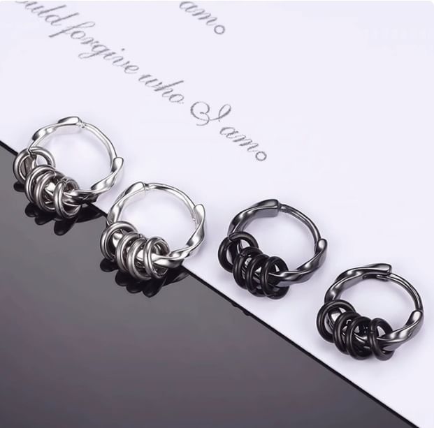 Metallic Hoop Earring