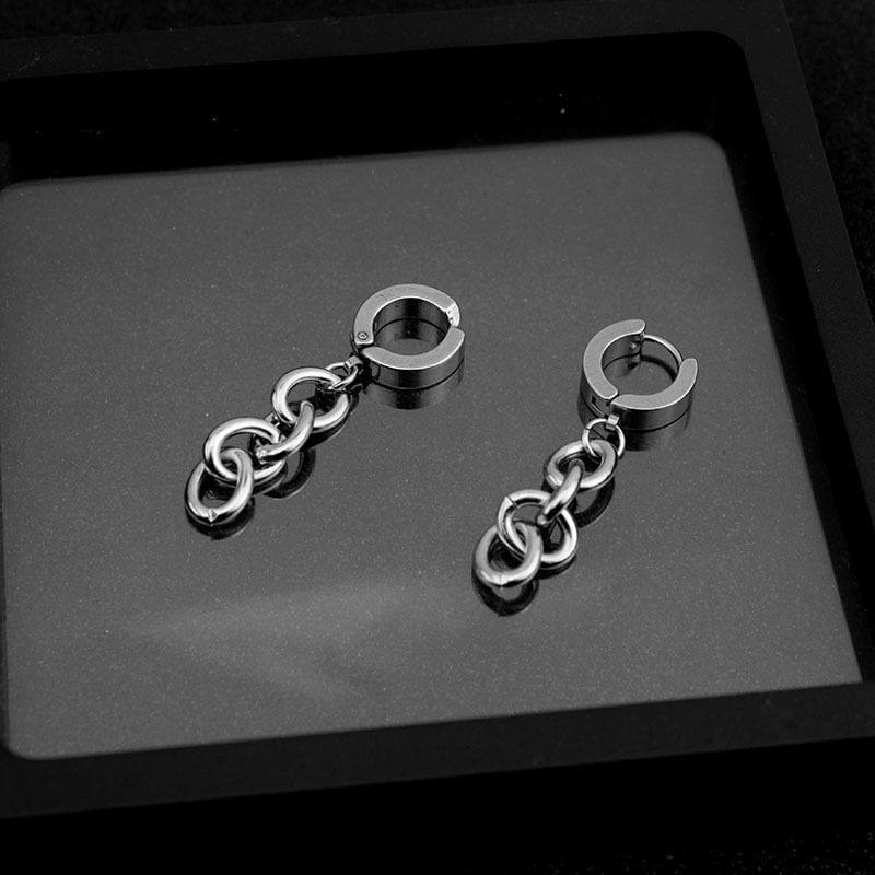 Chain Dangle Earring Stainless Steel