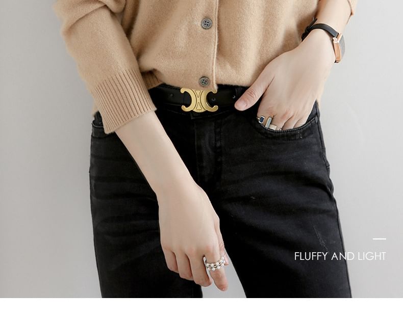 Round Neck Basic Cardigan