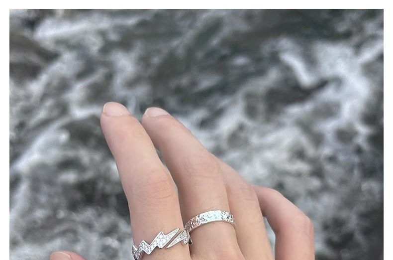 Textured Open Ring S925 Sterling Silver