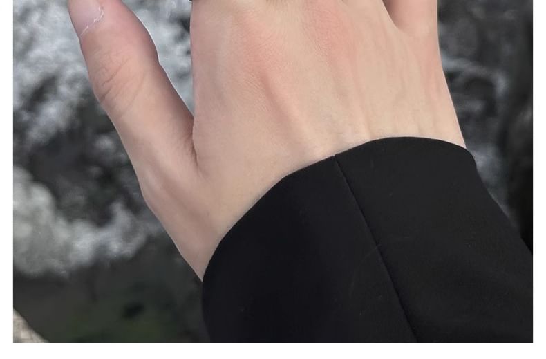Textured Open Ring S925 Sterling Silver