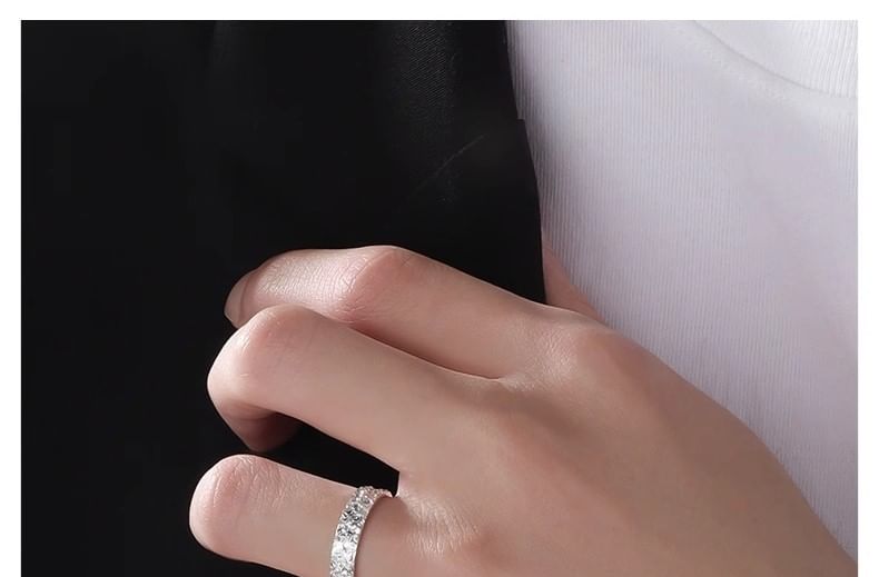Textured Open Ring S925 Sterling Silver