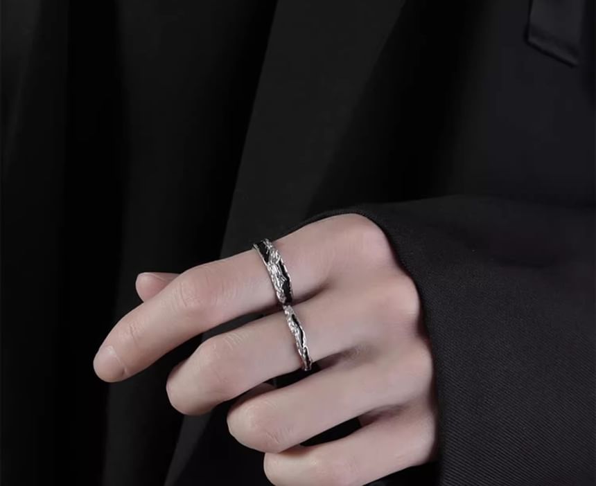 Textured Open Ring S925 Sterling Silver Various