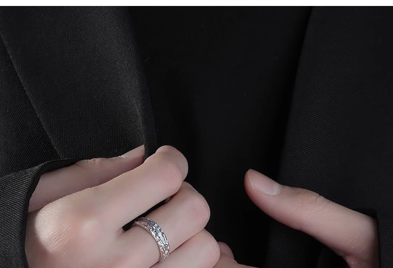 Textured Open Ring S925 Sterling Silver Various