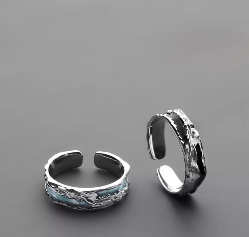 Textured Open Ring S925 Sterling Silver Various
