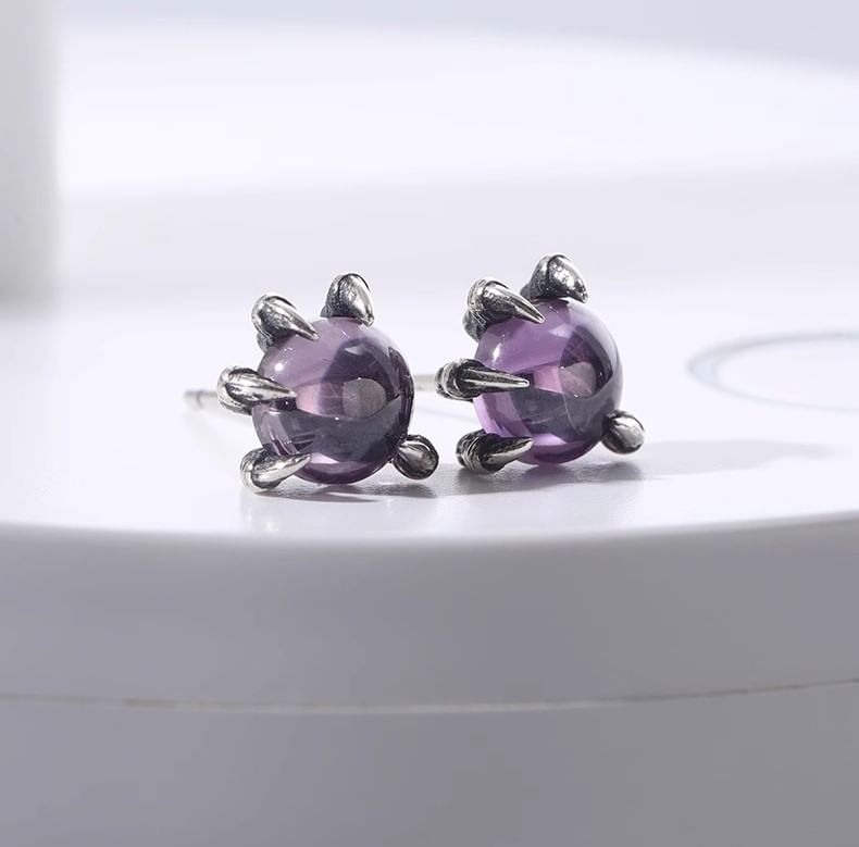 Claw Stud Earring S925 Sterling Silver Set