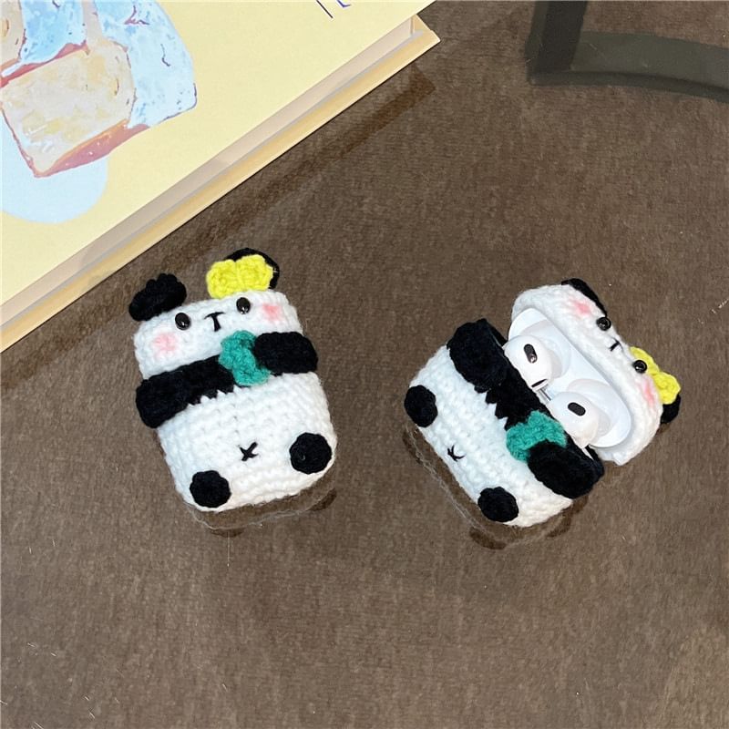 Panda Knit AirPods / Pro Earphone Case Skin