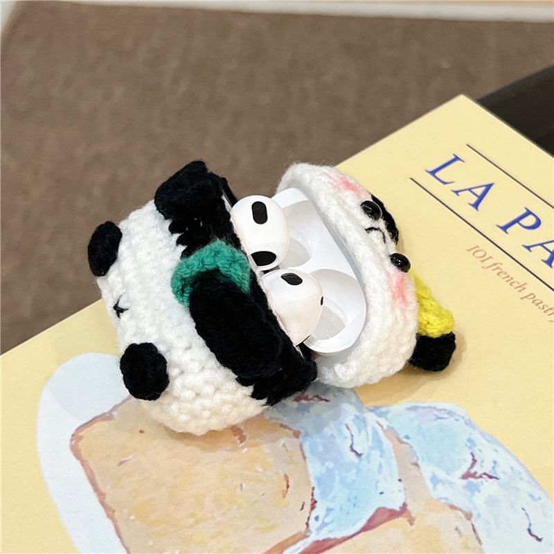 Panda Knit AirPods / Pro Earphone Case Skin