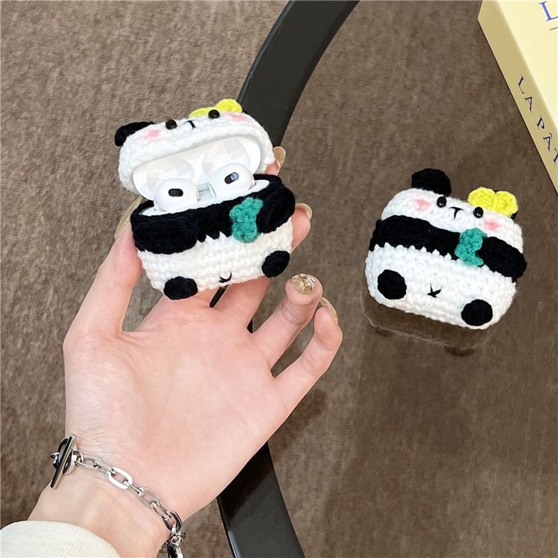 Panda Knit AirPods / Pro Earphone Case Skin