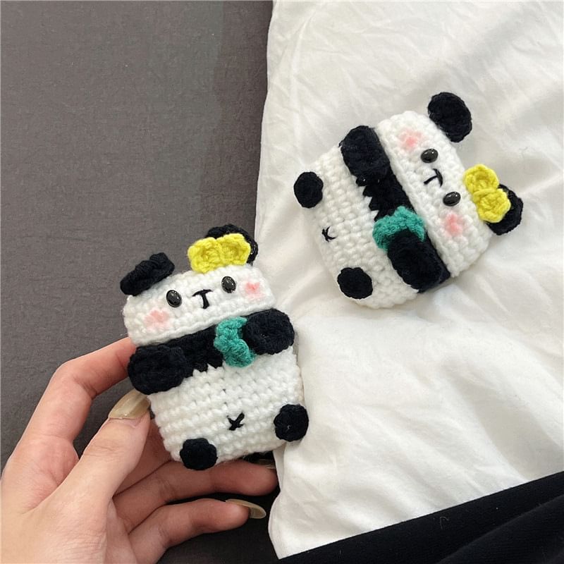 Panda Knit AirPods / Pro Earphone Case Skin