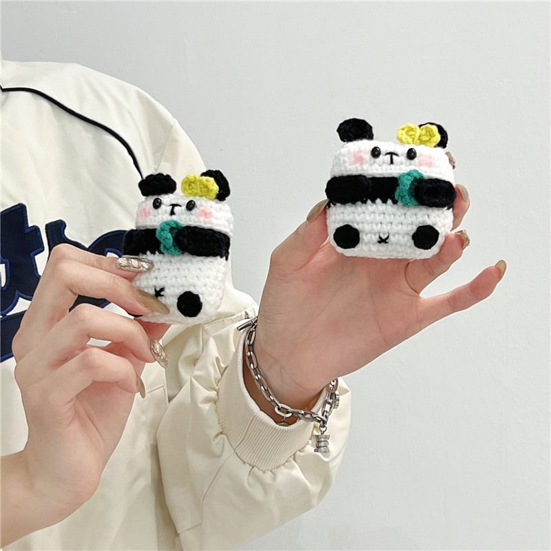 Panda Knit AirPods / Pro Earphone Case Skin