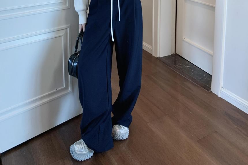 Collared Basic Zip Cardigan Set with Lace Top and Sweatpants
