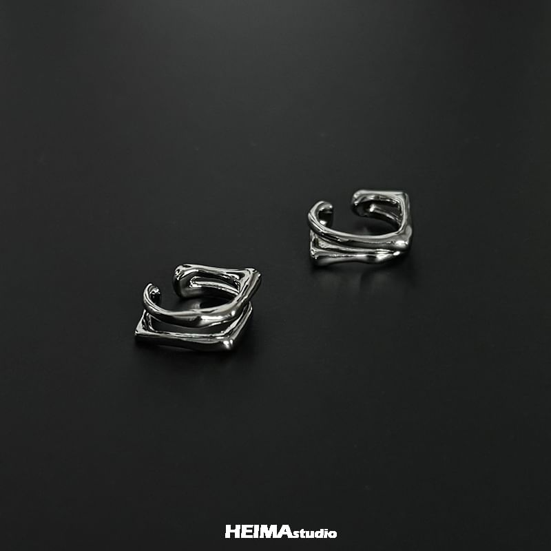 Layered Alloy Ear Cuff Set