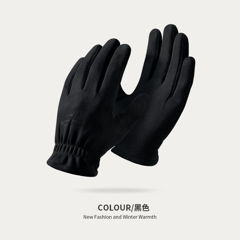 Faux Suede Touchscreen Gloves