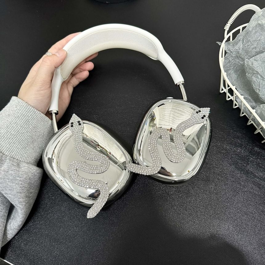 Snake Rhinestone AirPods Max  Earphone Case Skin