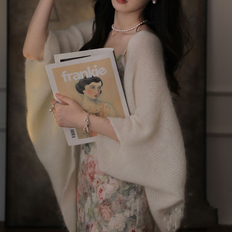 Solid Ribbed Long Open Front Cardigan