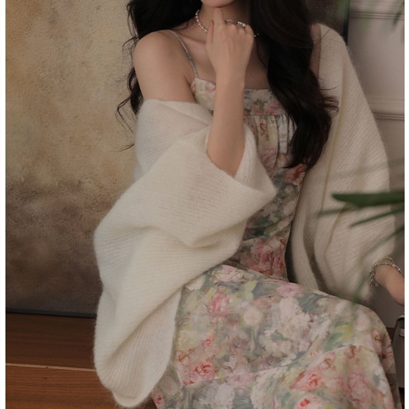 Solid Ribbed Long Open Front Cardigan
