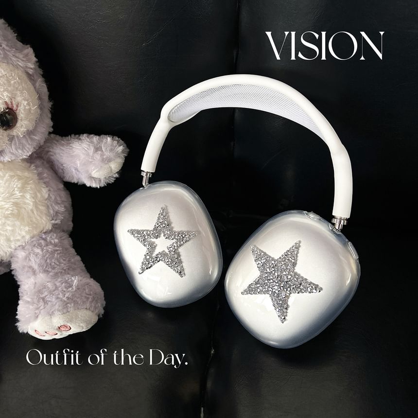 Star Rhinestone AirPods Max Earphone Case Skin
