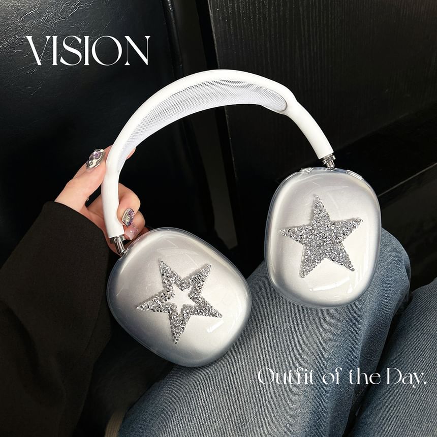Star Rhinestone AirPods Max Earphone Case Skin