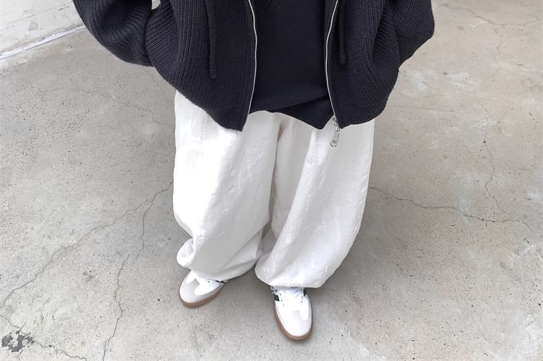 Plain Zip-Up Cardigan