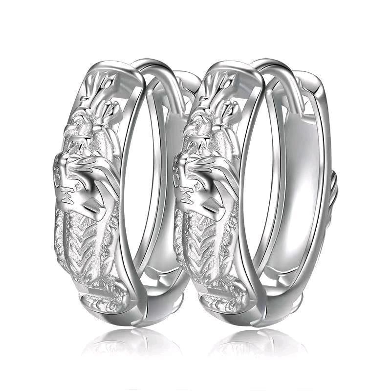 Rhinestone Hoop Earring