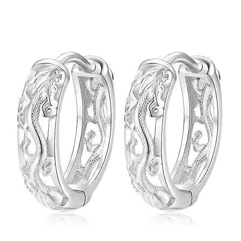 Rhinestone Hoop Earring