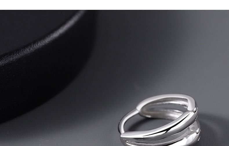 Plain Double Hoop Earring