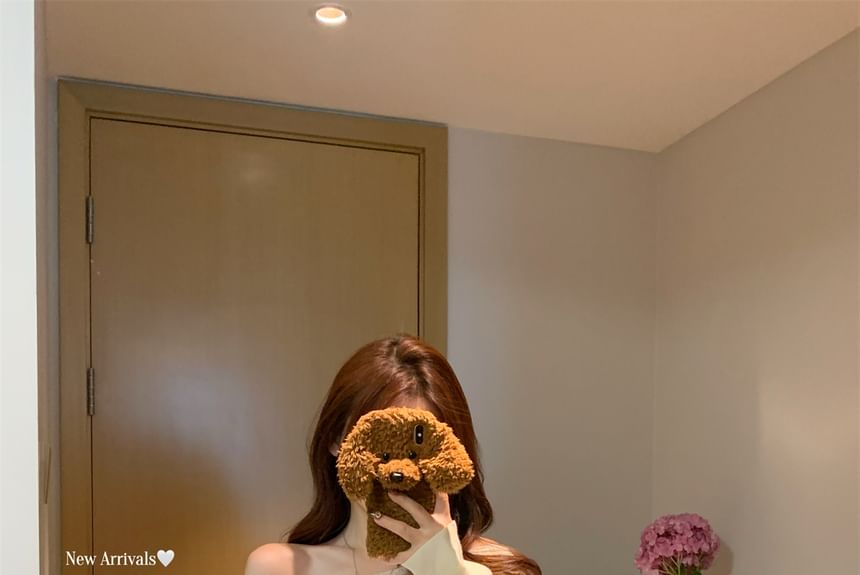 Off-Shoulder Lace Trim Knit Pullover