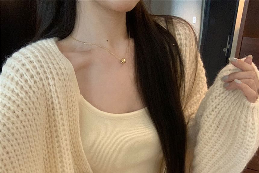 Plain Cardigan or Chunky Knit Tank Dress