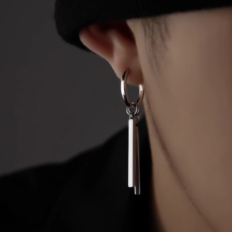 925 Sterling Silver Geometry Drop Earring / Set