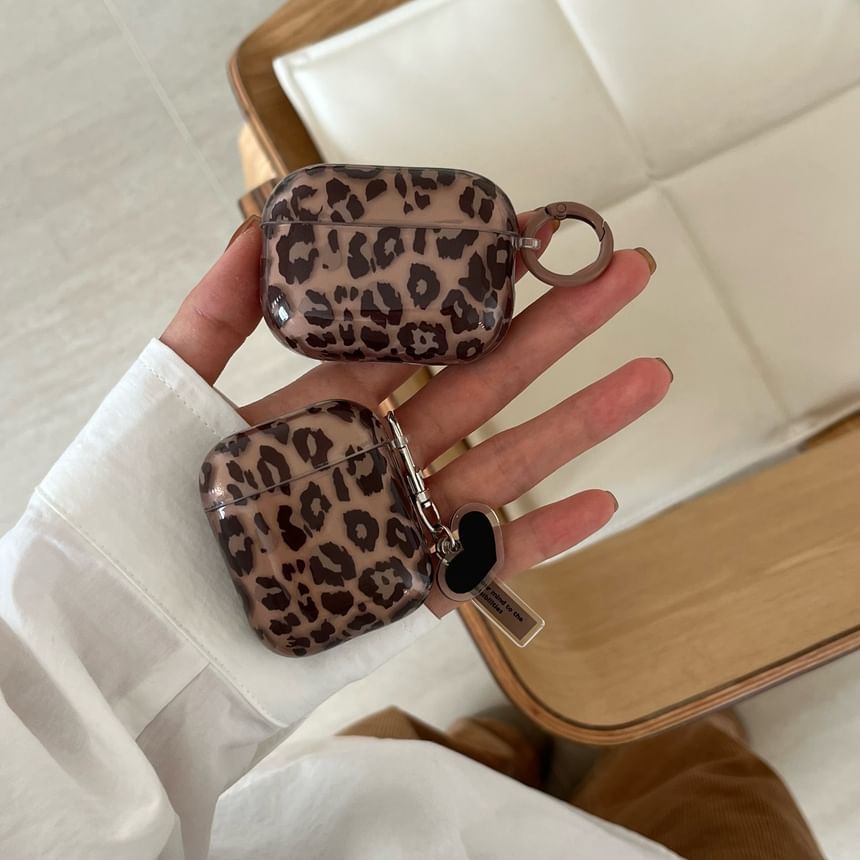 Leopard Print AirPods / Pro Earphone Case Skin / Charm / Set