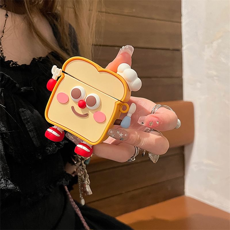 Toast AirPods / Pro Earphone Case Skin / Charm / Set