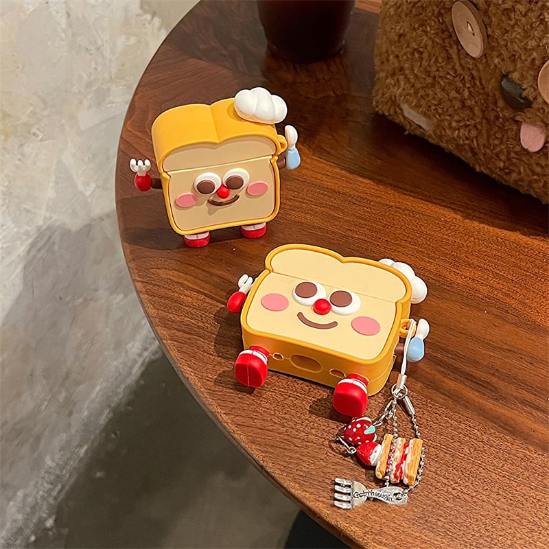 Toast AirPods / Pro Earphone Case Skin / Charm / Set