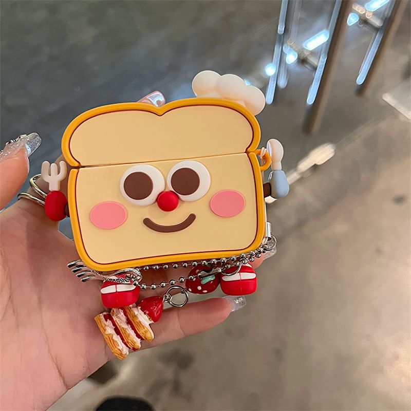 Toast AirPods / Pro Earphone Case Skin / Charm / Set